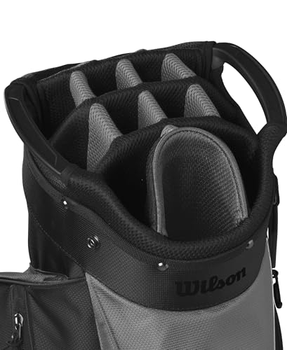 Wilson Feather Golf Cart Bag - Black/Grey/Red