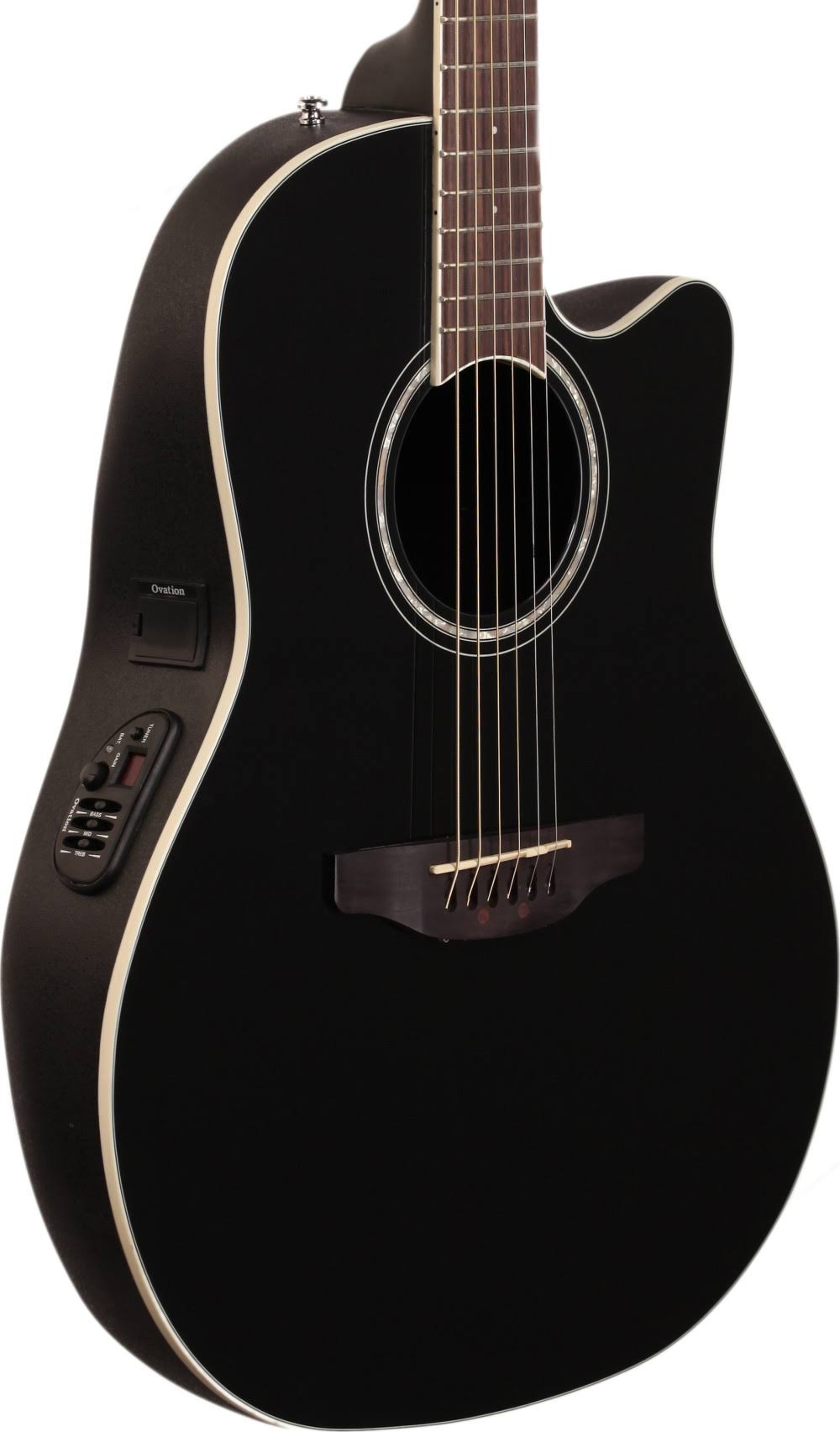 Ovation CS24-5 Celebrity Standard Acoustic Electric Guitar (Black)