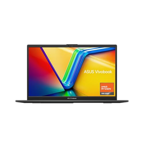 ASUS Vivobook Go 15.6” FHD Slim Laptop, AMD Ryzen 3 7320U Quad Core Processor, 8GB DDR5 RAM, 128GB SSD, Windows 11 Home, Fast Charging, Webcam Sheild