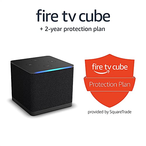 Amazon Fire TV Cube (newest model) with AI-powered Fire TV Search, Hands-free streaming device with Alexa, Wi-Fi 6E, 4K Ultra HD