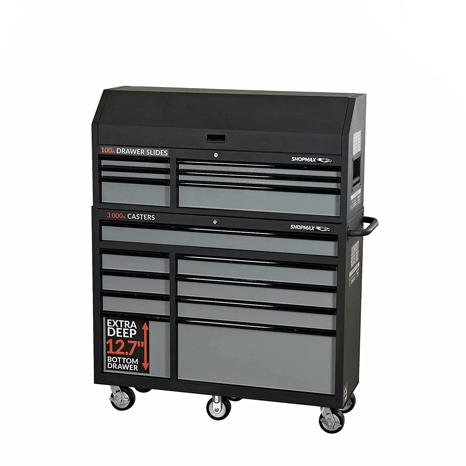 52 in. 15-Drawer Tool Chest and Rolling Cabinet Combo