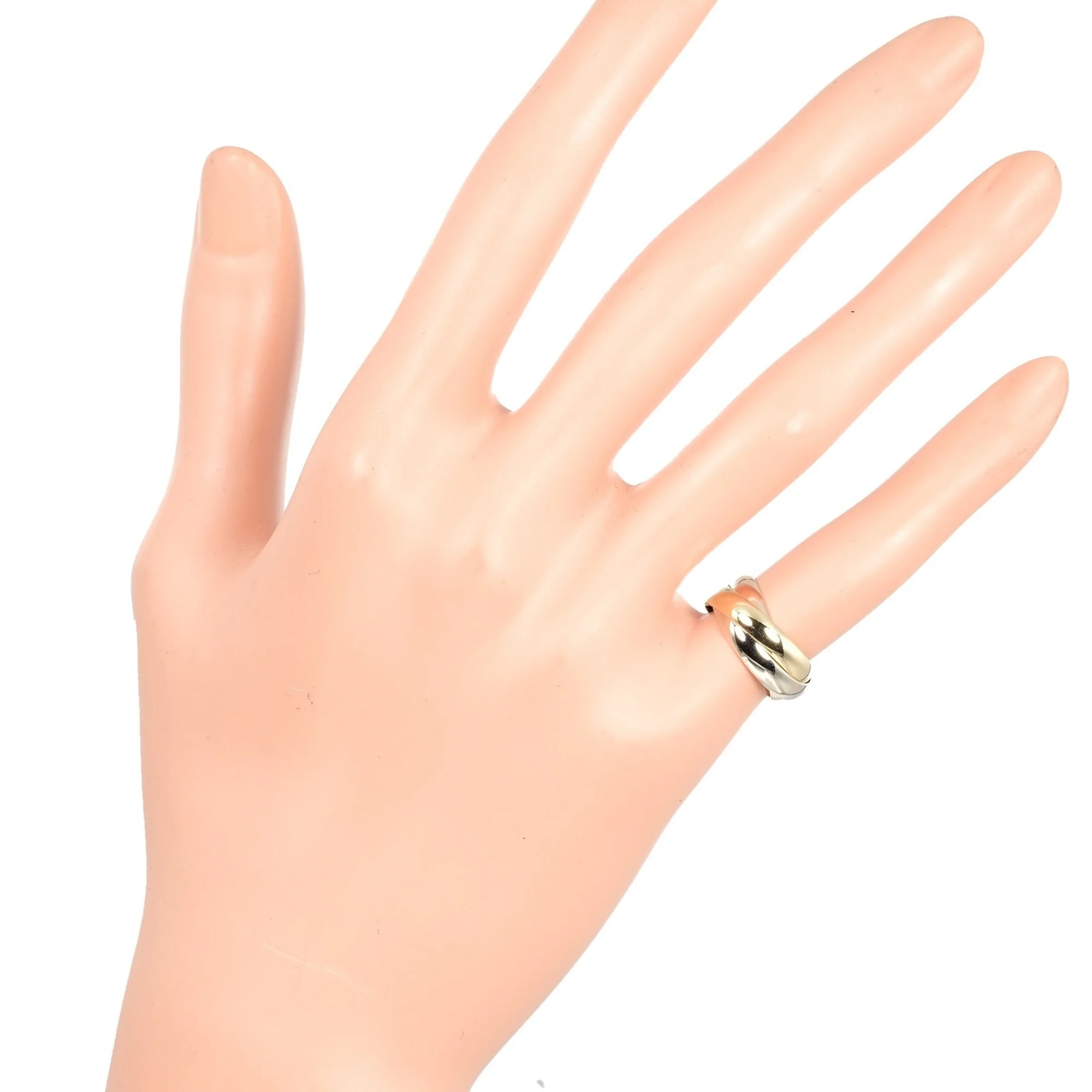 Pre-Owned Cartier CARTIER Trinity Ring K18 Gold YG PG WG Approx. 5.65g S111524314 (Good)