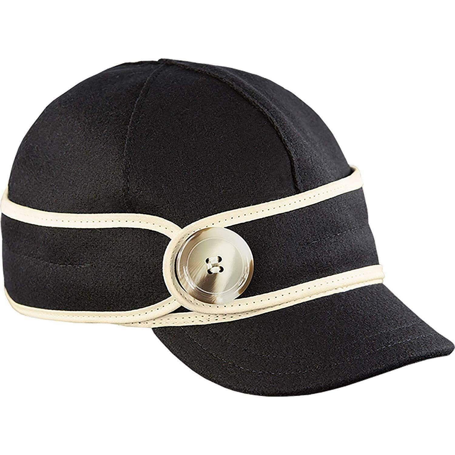 Stormy Kromer Ida Kromer Cap with Hardware-Black-6 7/8