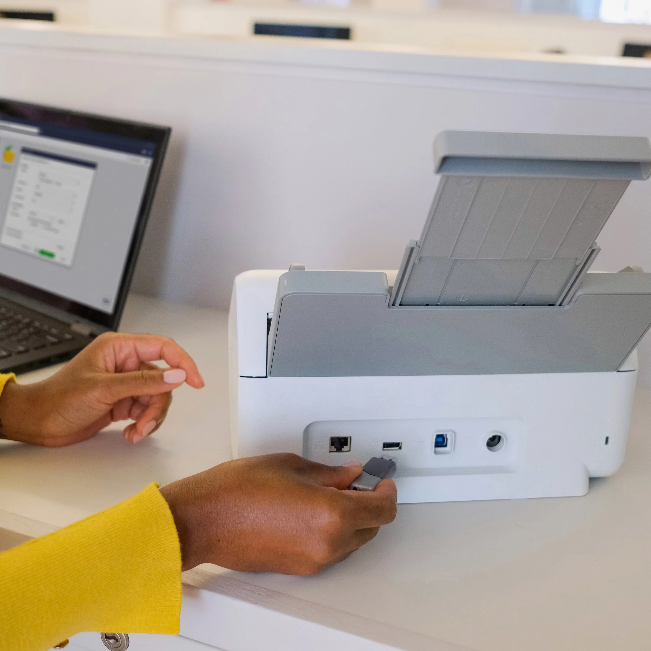Brother ADS4300N Professional Desktop Document Scanner for Business Workgroups