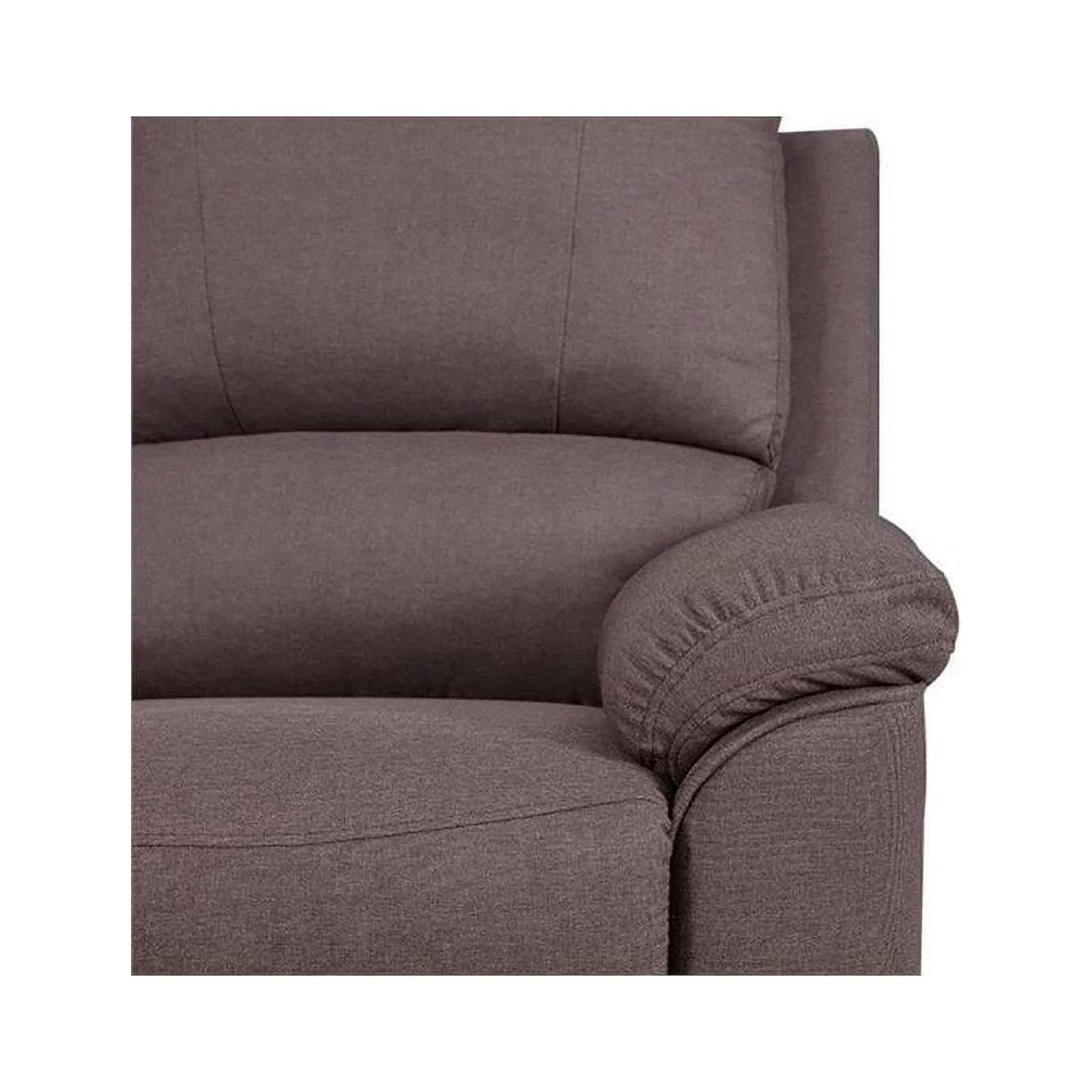 Titan Furnishings Transitional Chanille Fabric Power Reclining Sectional - Brown
