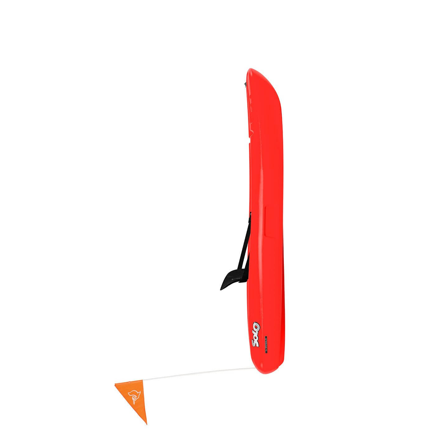 Pelican Solo 6 Feet Sit-On-Top Youth Kayak with Kayak Accessories, Paddle and Safety Flag and backrest, Size: 10