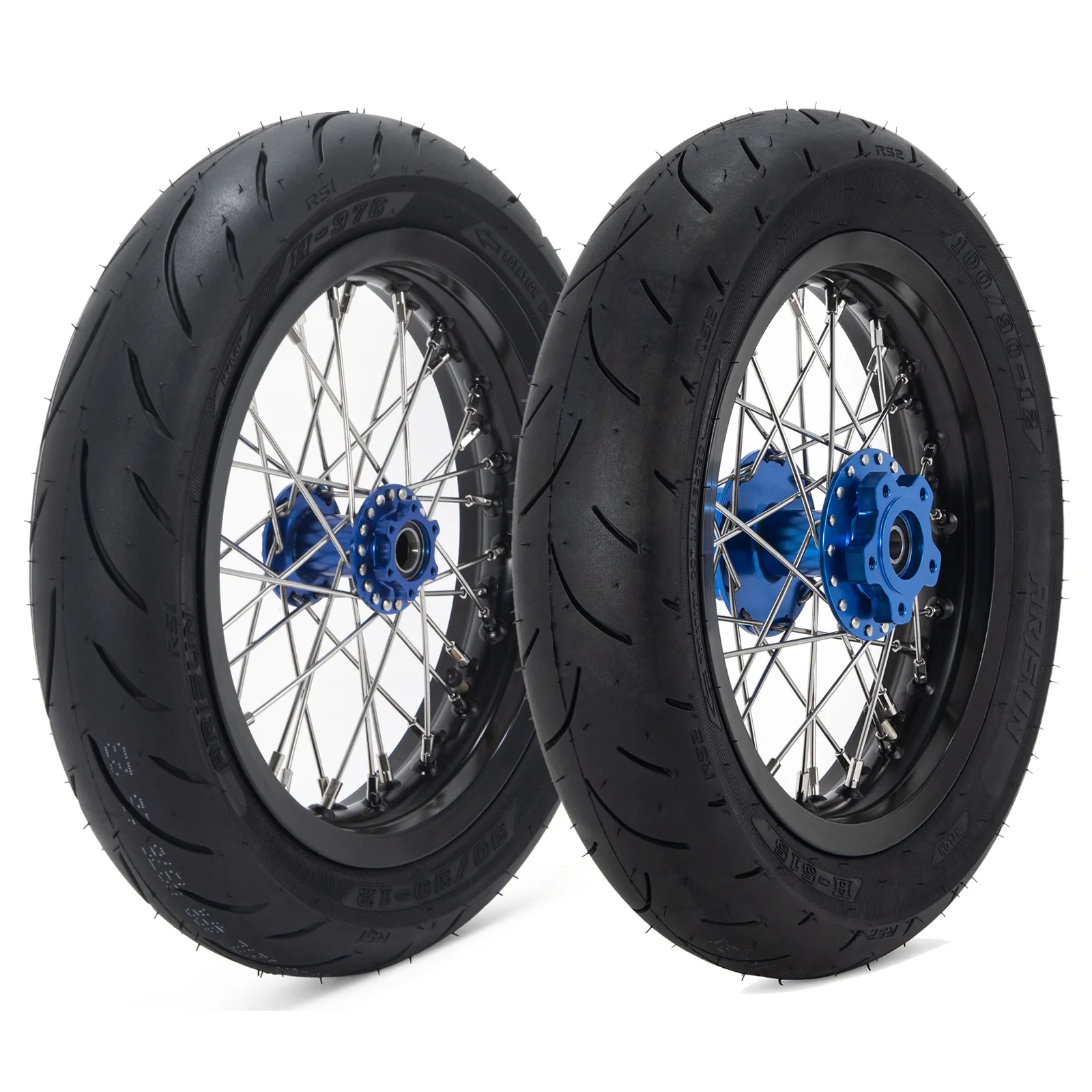 12" x 2.15" Spoked Wheels Rims Hub Inner Tubes For Surron Light Bee Segway X160
