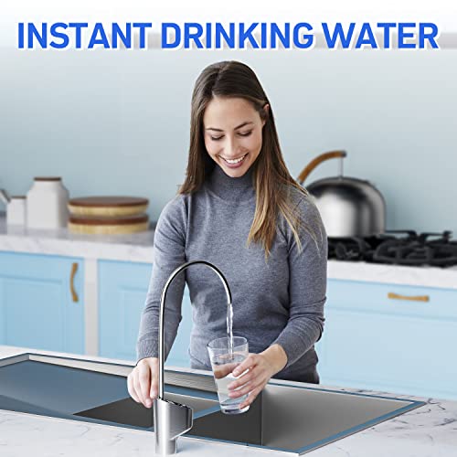 Vortopt Reverse Osmosis System Water Filter - Under Sink Water Purifier, Tankless RO Water Filter System, 0.0001um Purification for Drinking