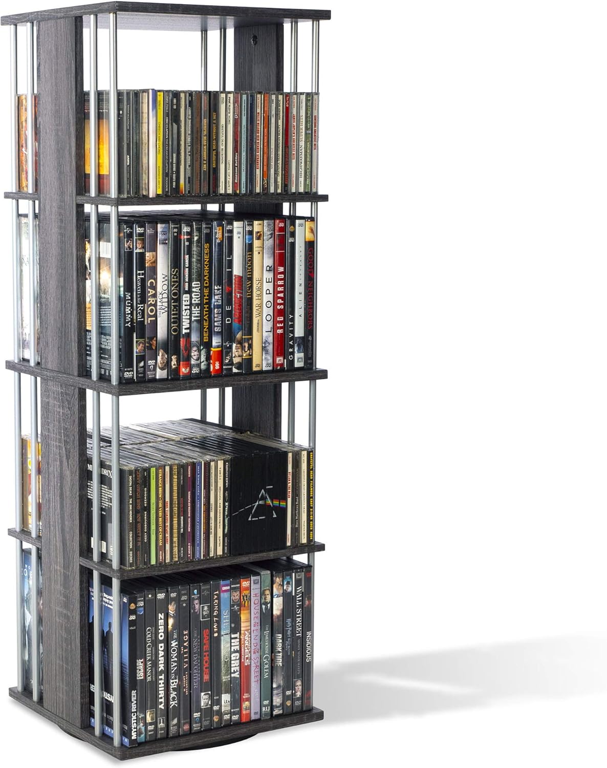 Atlantic Typhoon Media/Storage Spinner – 360-Degree Full-Rotation on a Ball Bearing Base, Holds Optical Media or Collectable and Memorabilia