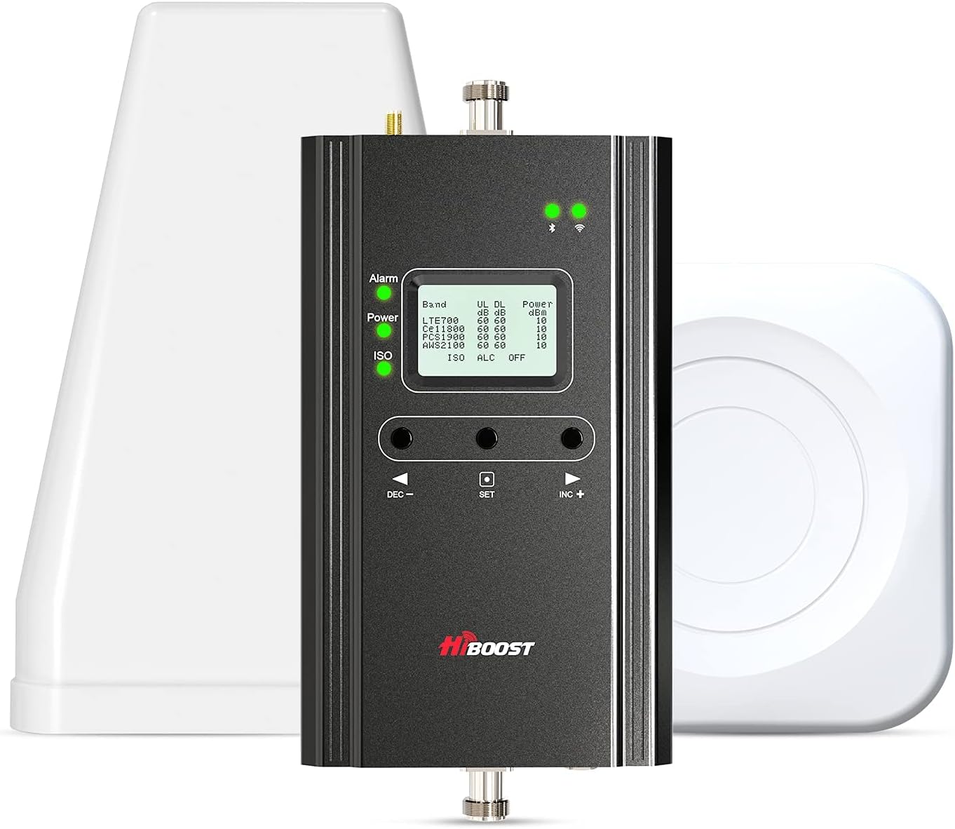 Hiboost Cell Phone Signal Booster for Home and Office, 4,000 sq ft, Boost 5G 4G LTE Data for Verizon AT&T and All U.S. Carriers, FCC Approved