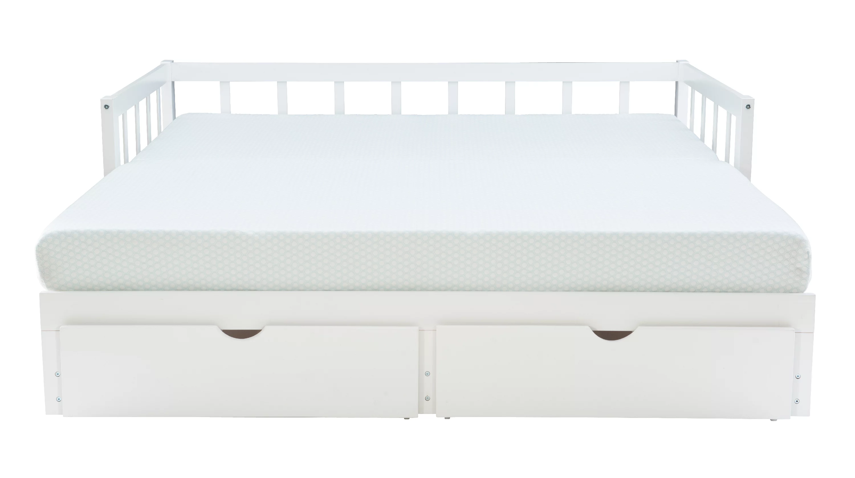 Galewood 2-Drawer Convertible Twin to King Daybed, White