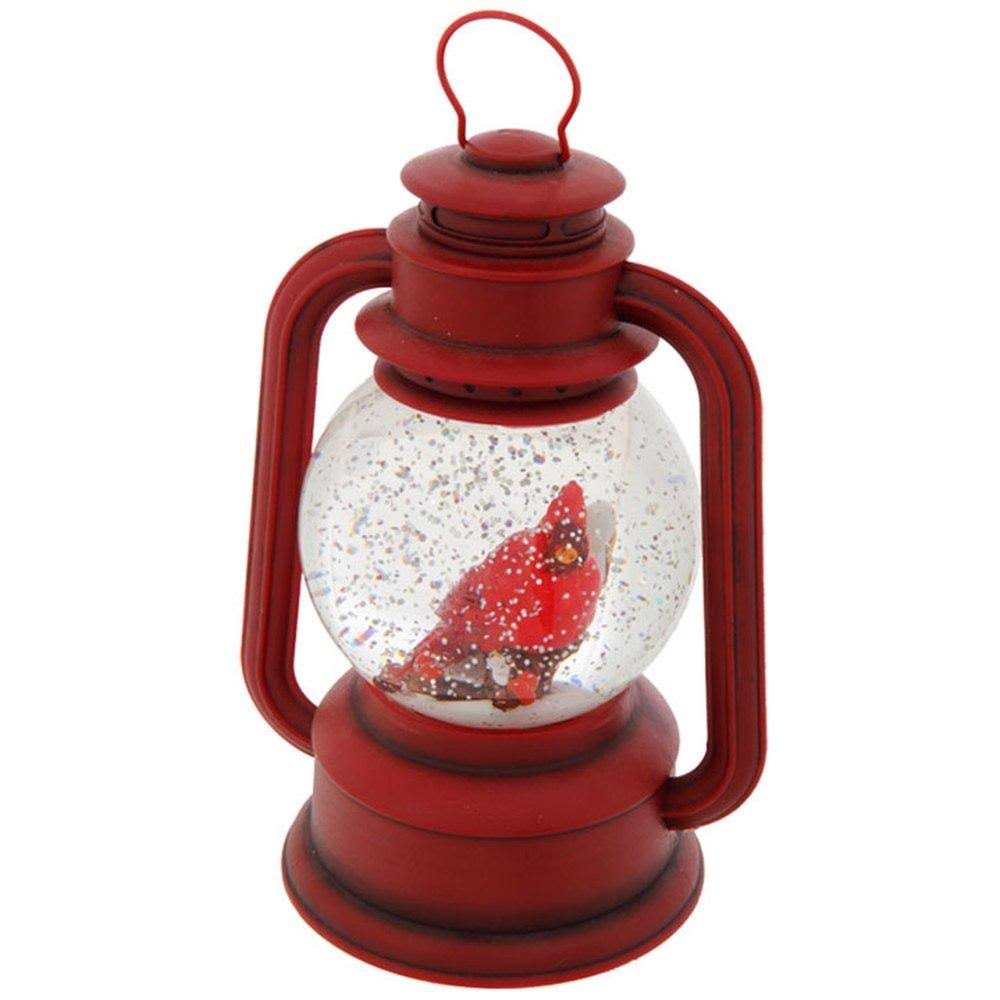 9.5x22 Cardinal Lighted Water Lantern