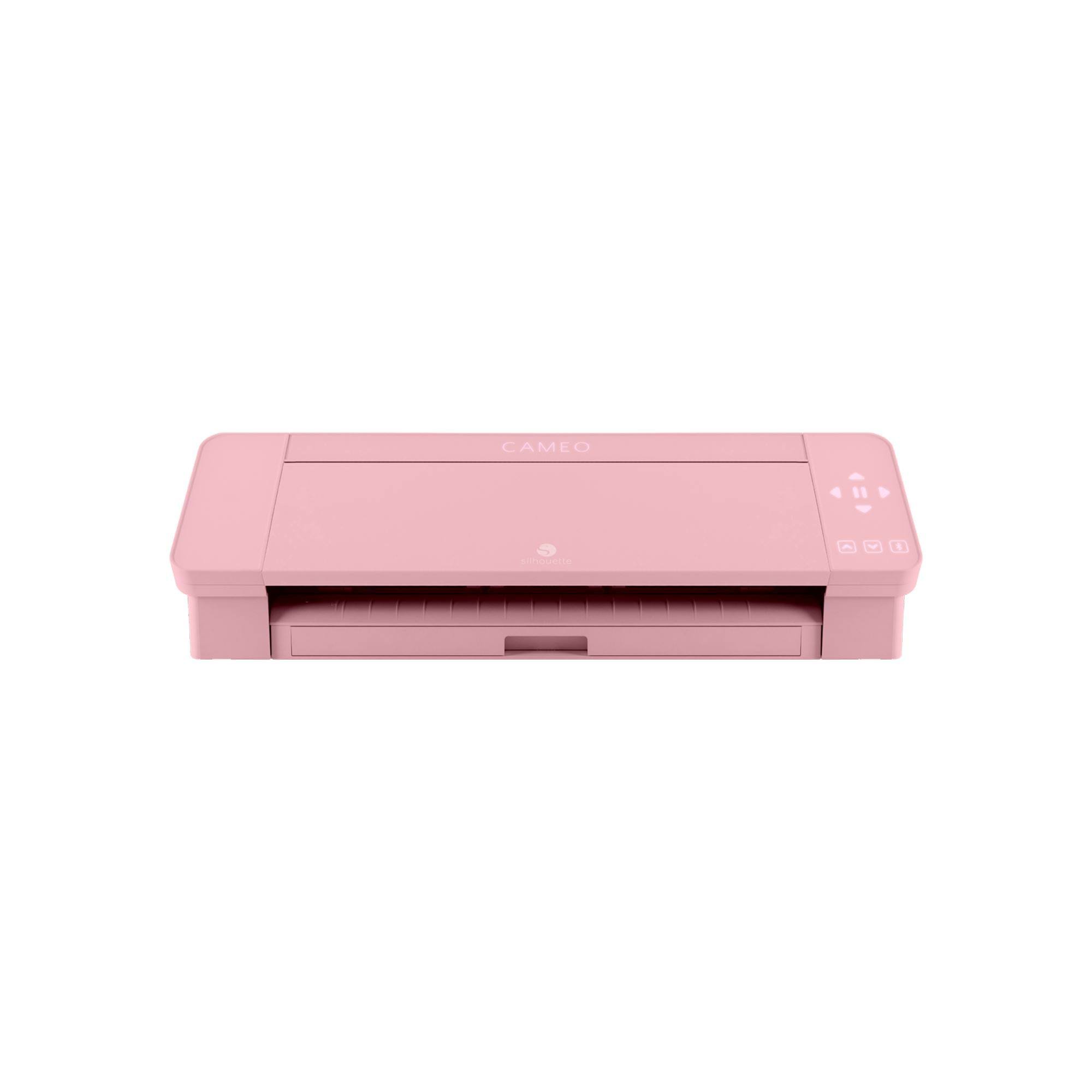 Silhouette Blush Pink Cameo 4 w/ 26 Oracal Glossy Sheets, Guides, 24 Sketch Pens, and More