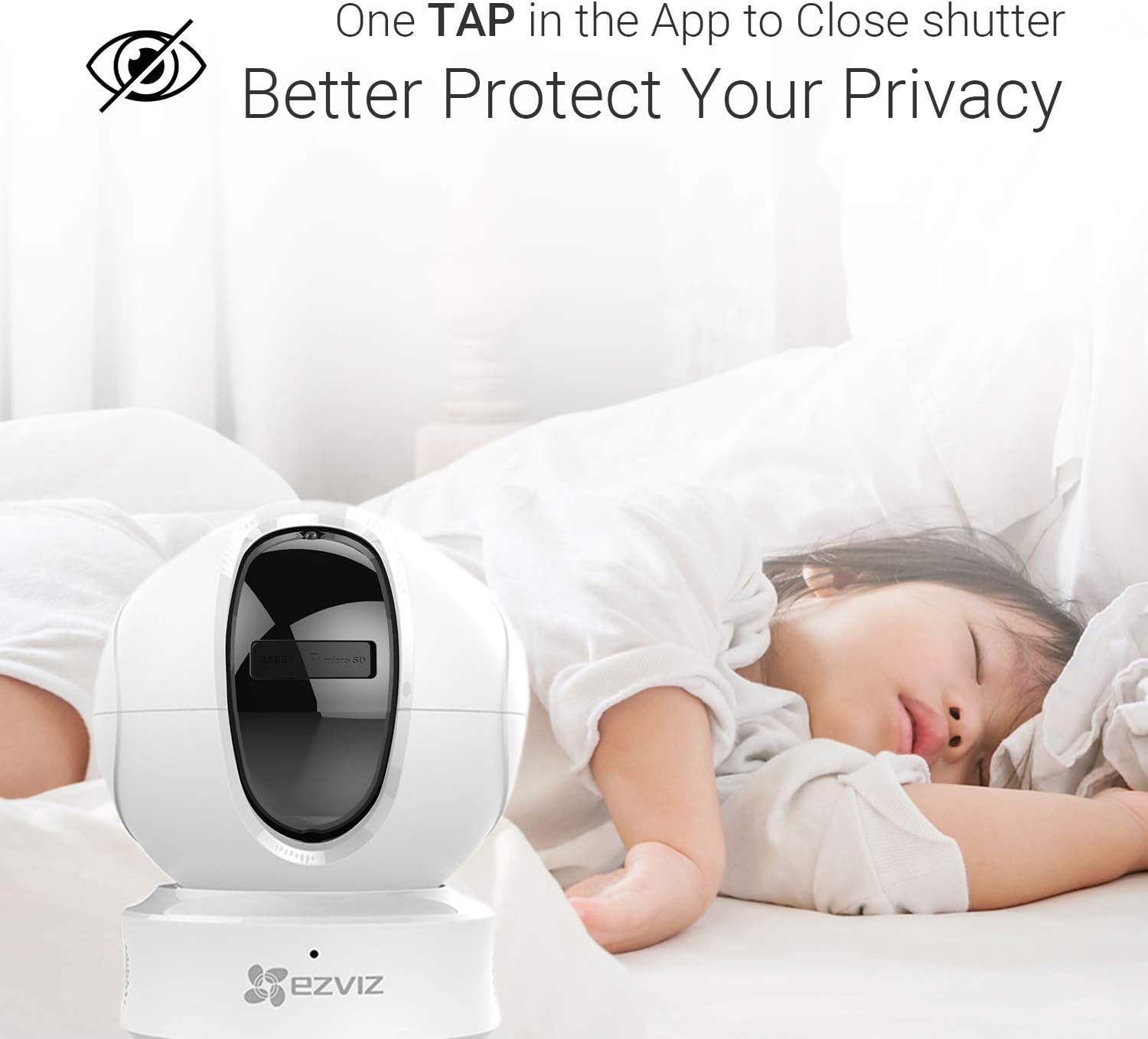 EZVIZ EZ2461C2WH C6CN 1080p Pan Tilt Security Camera 2 Pack