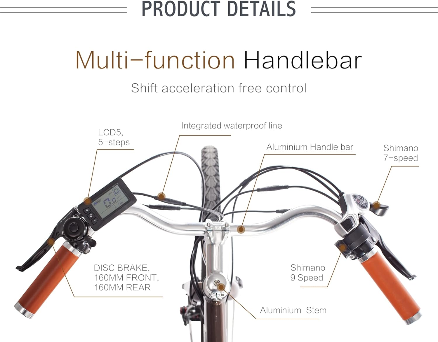 Electric Bike for Adults, 28 Adults Electric Bicycle 20+MPH, 50+Miles, City Commuter Ebike 500W Powerful Brushless Motor Cargo