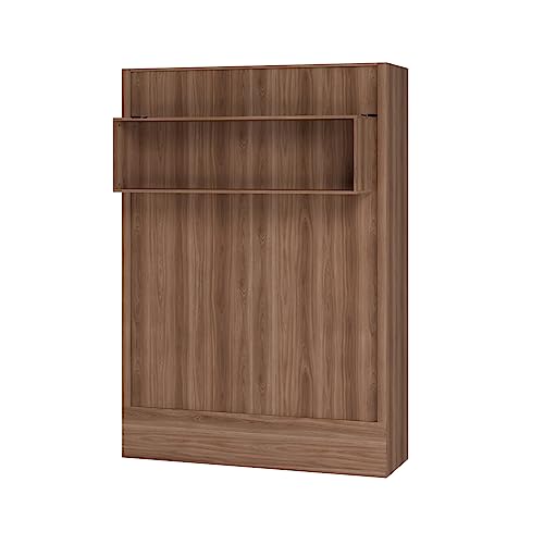 Oakland Living Easy-Lift Full Murphy Wall Bed in White with Shelf