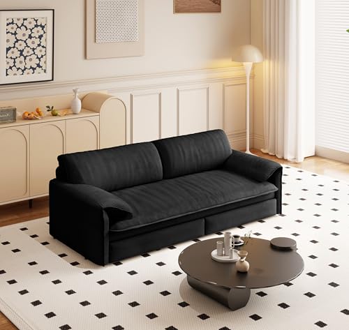 70.1" Futon Sofa Bed Queen Size, Pull Out Bed, 3-in-1 Convertible Sleeper Sofa with 2 Soft Pillows, Modern Velvet Futon Couch for Living Room