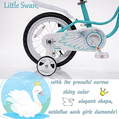 Royalbaby Princess Girls Kids Bike 12 14 16 18 20 Inch Children Bicycle with Basket for Age 3-12 Years