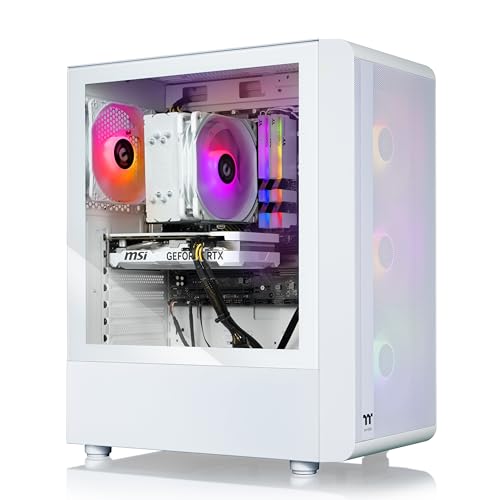 Thermaltake LCGS Quartz R66 Gaming Desktop (AMD Ryzen™ 5 5600, ToughRam DDR4 3600Mhz 16GB RGB Memory, AMD Radeon™ RX 6600, 1TB NVMe M.2, WiFi