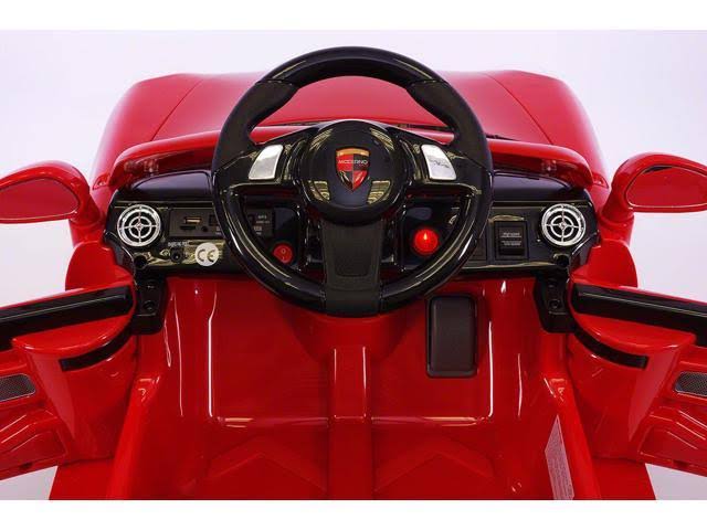 Moderno Kids Porsche Boxster Style 12V Ride on Toy Car MP3, Battery Powered Wheels RC Remote Red