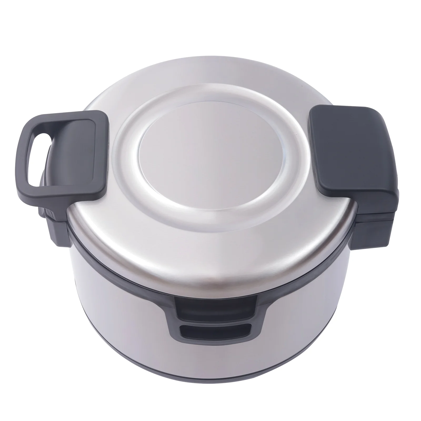 Miumaeov Rice Warmer Commercial with Dual Temperature Control Design, Non-stick Inner Pot, Efficient Insulation Electric Rice Warmer, Stainless Steel