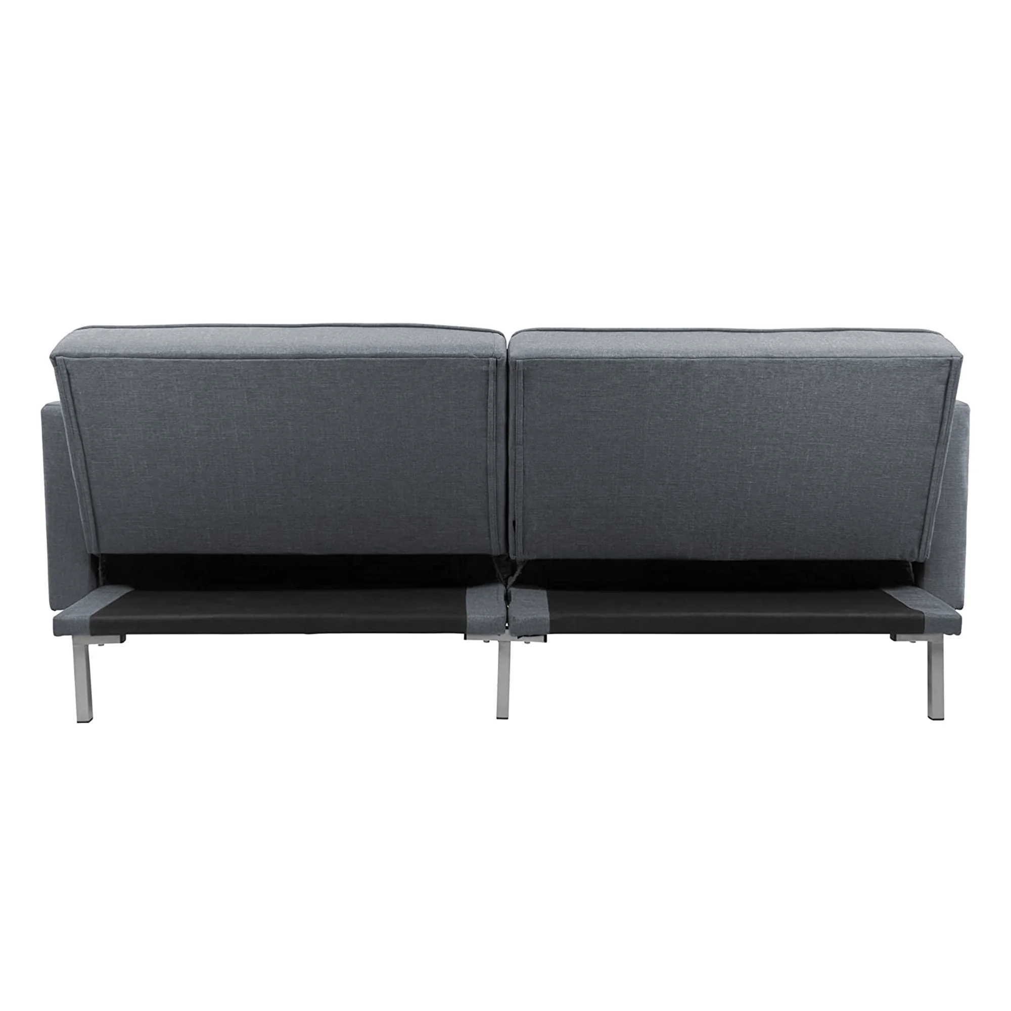 75" W Sectional Sofa Convertible Folding Futon Sofa Bed 3 Seat Couch, Modern Sofa with Linen Fabric, Couches Sofas for Living Room Apartment Bedroom
