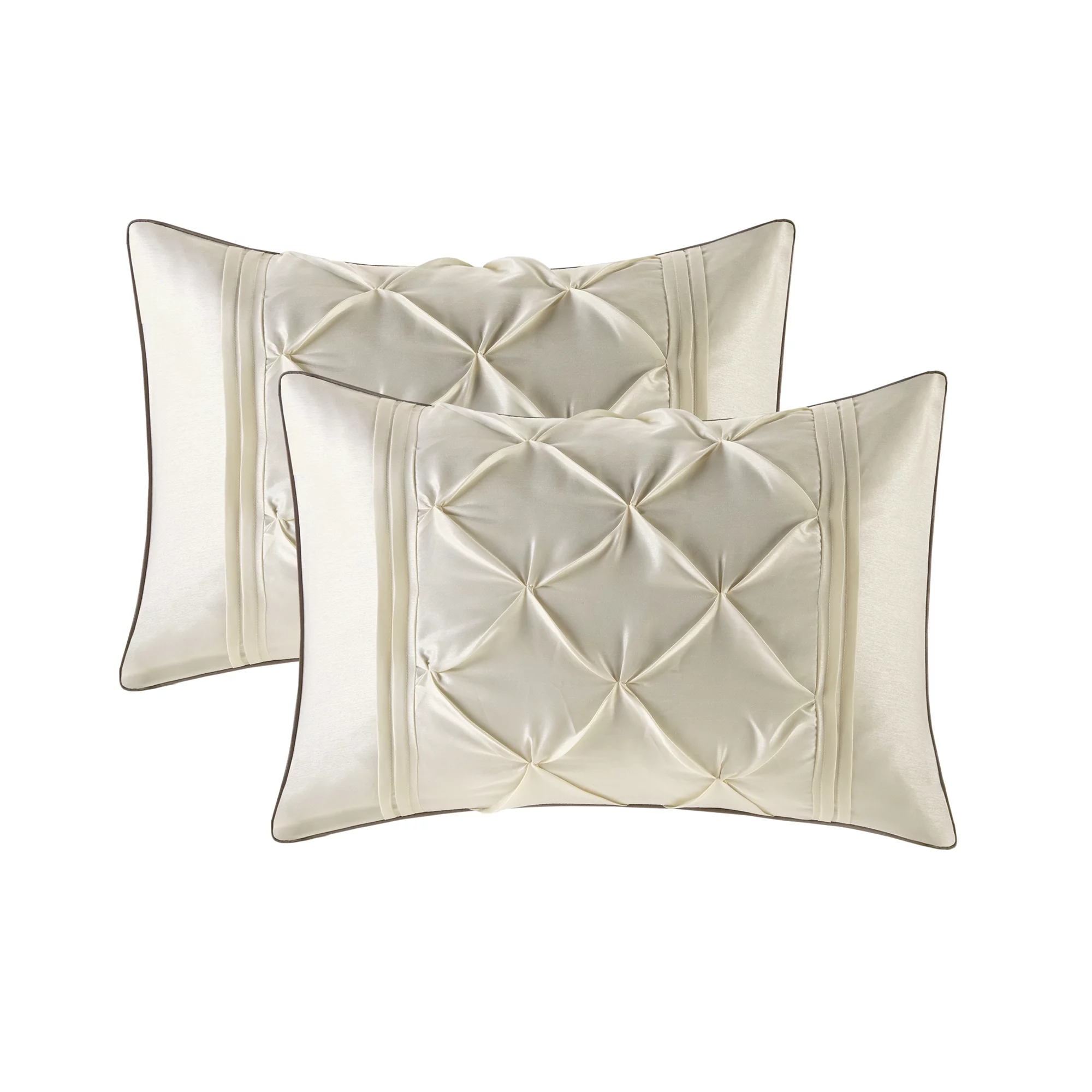 Home Essence Emma 24 Piece Room in a Bag Comforter Set with Sheets, King, Ivory