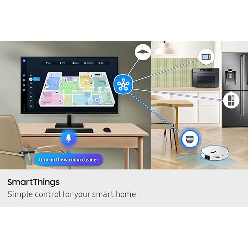 Samsung 43&rdquo; Smart Monitor M7 (M70F) 4K UHD Display, Samsung Vision AI, Smart TV Apps, Gaming Hub, USB-C, HDMI and USB-A, Black, LS43FM702UNXZA