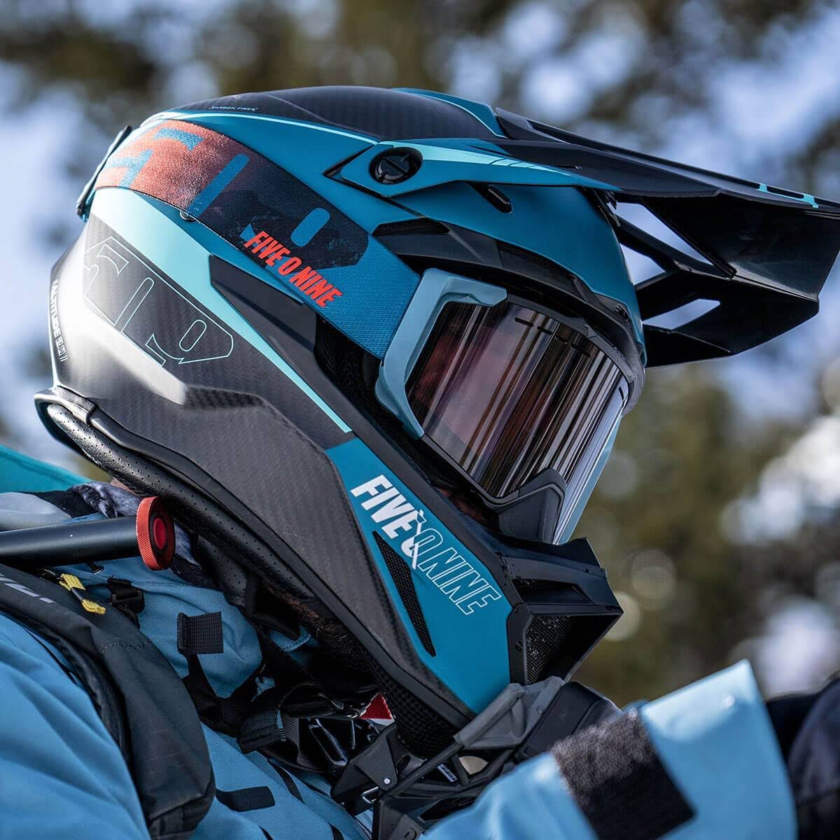 509 Altitude 2.0 Carbon Fiber Helmet - Storm Chaser - Xs