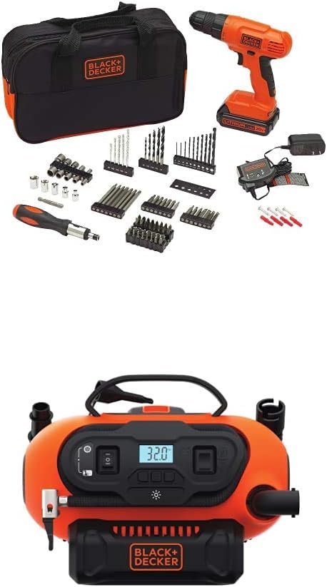 BLACK+DECKER 20V MAX* POWERCONNECT Cordless Drill Kit + 100 pc. Kit (BDC120VA100)