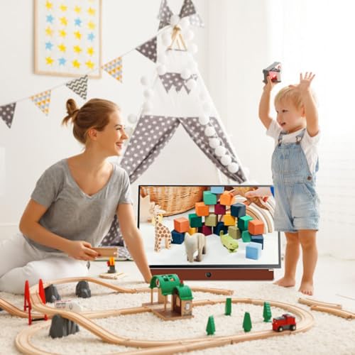 Skyworth 24-Inch Portable Smart Screen with Google TV, 3-Hour Battery Life 24P100 Companion Series 1080P FHD, Matte Screen, HDR10, Dolby Audio, LED