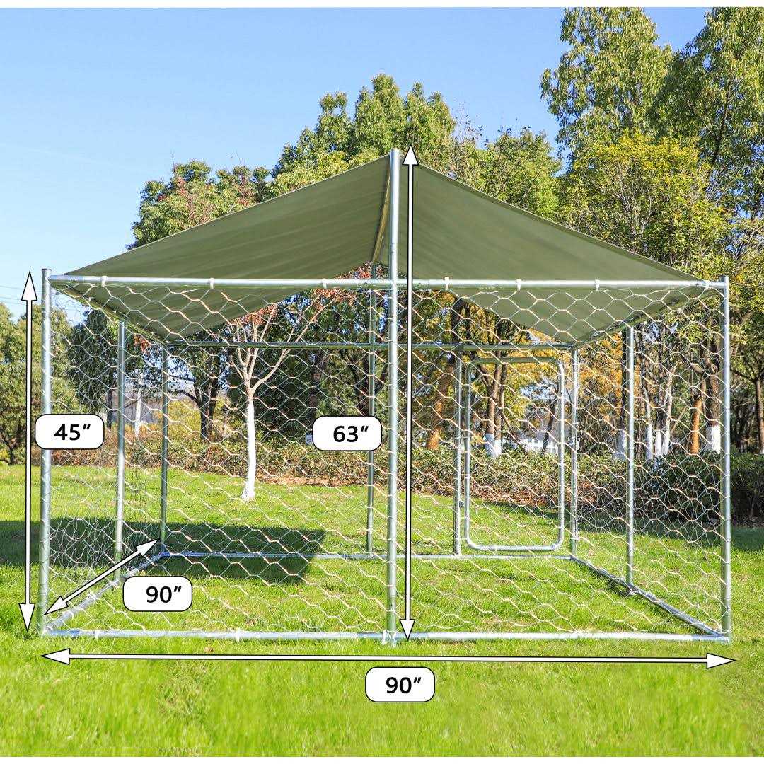 Large Outside Dog Kennel with Uv Protective Cover JOVNO - Pet Supplies online store