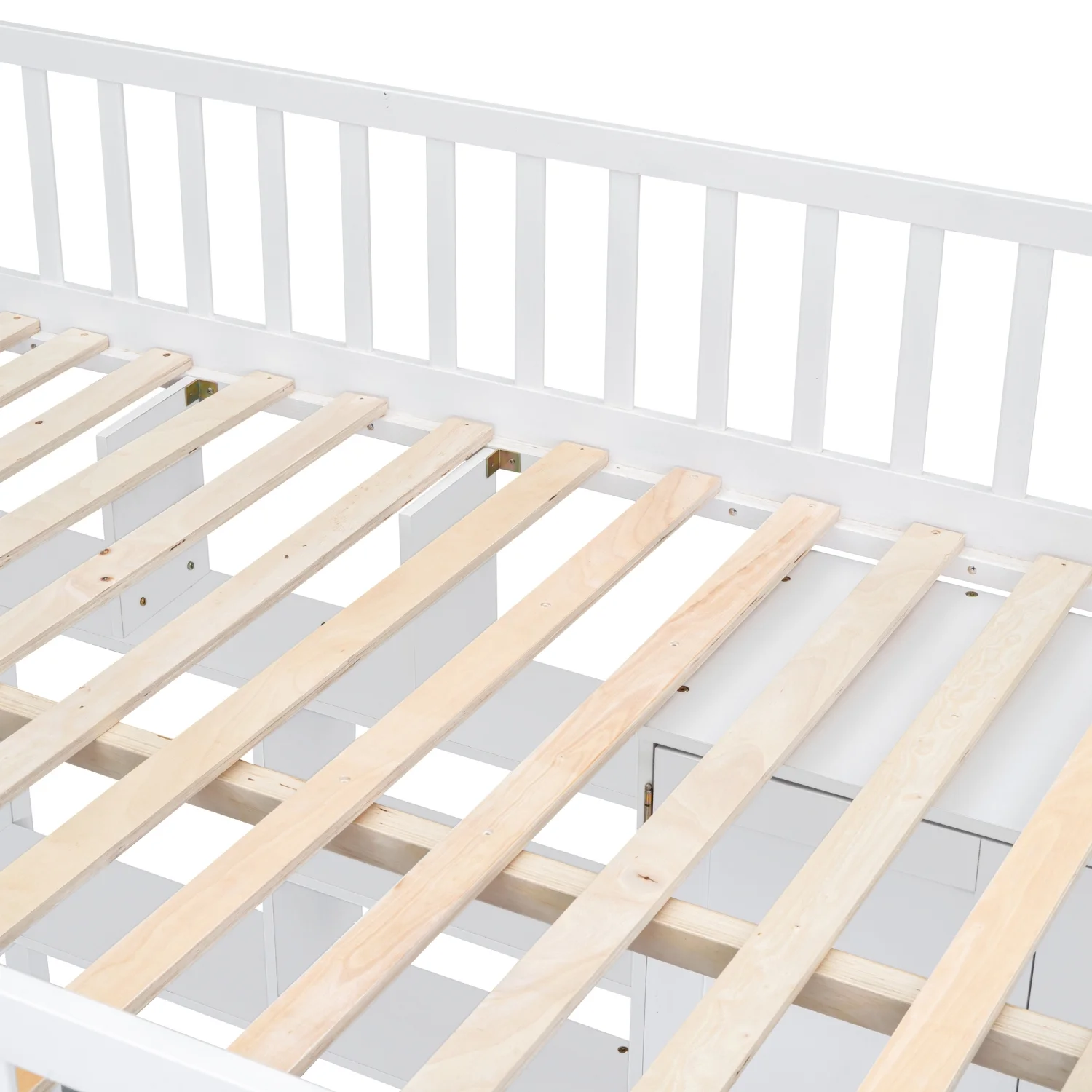 Churanty Full Loft Bed with Wardrobe Storage Space, Stairs Loft Bed with Desk and Shelves for Kids Boys Girls Teens,White - Radiant Selections