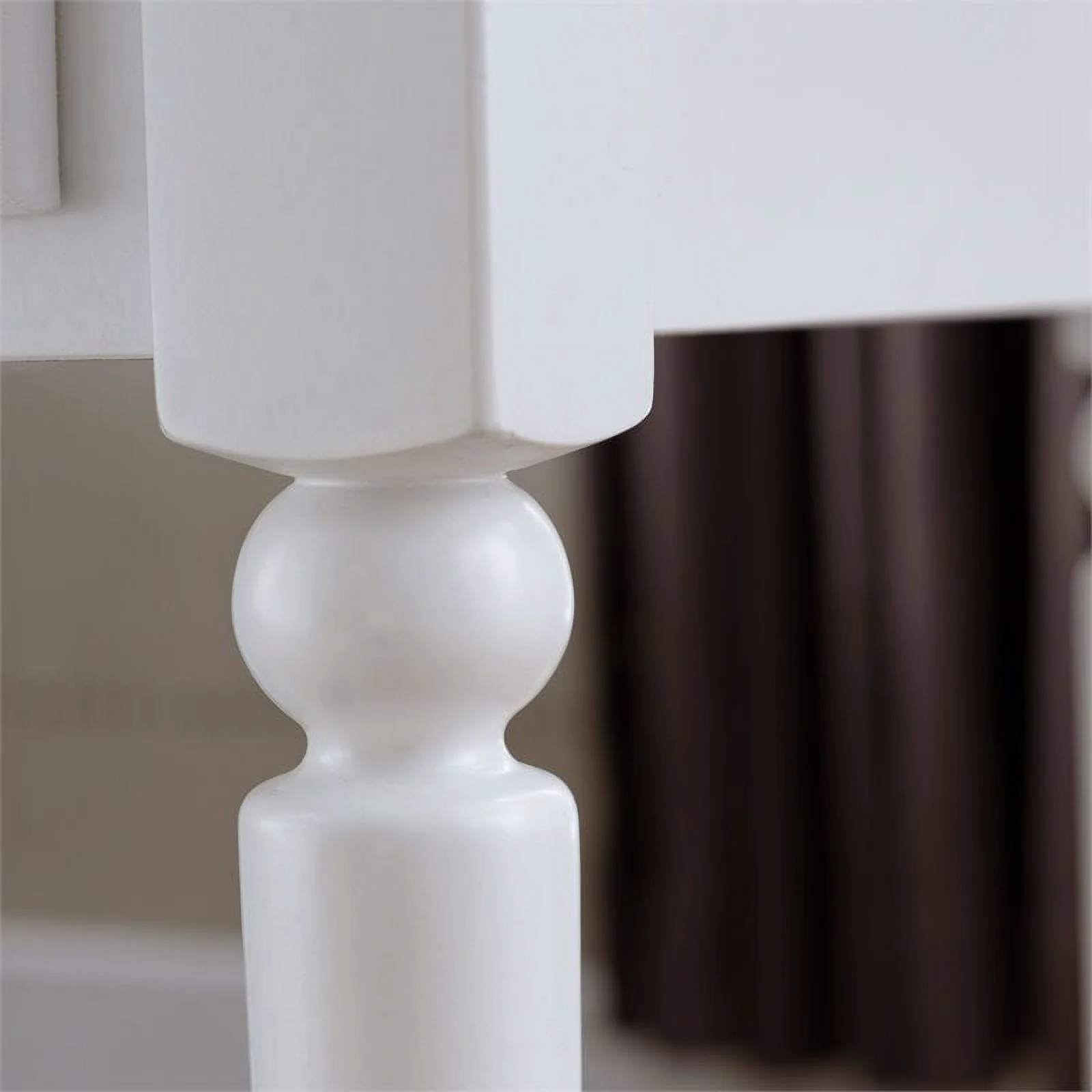 Home Square 2-Piece Furniture Coastal Notions Orchid White Nightstand Set