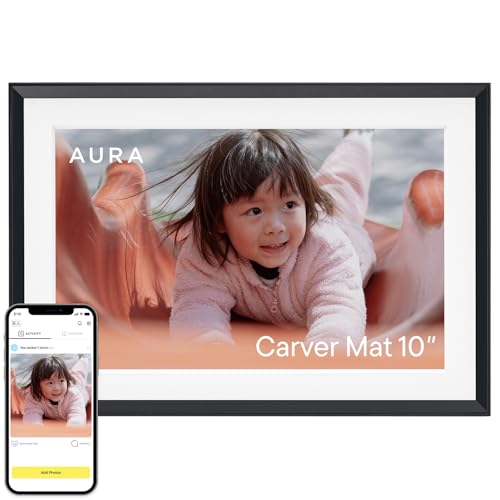 Aura Digital Picture Frame - 10.1" HD Mat Display | Wirecutter's Best Digital Frame for Gifting