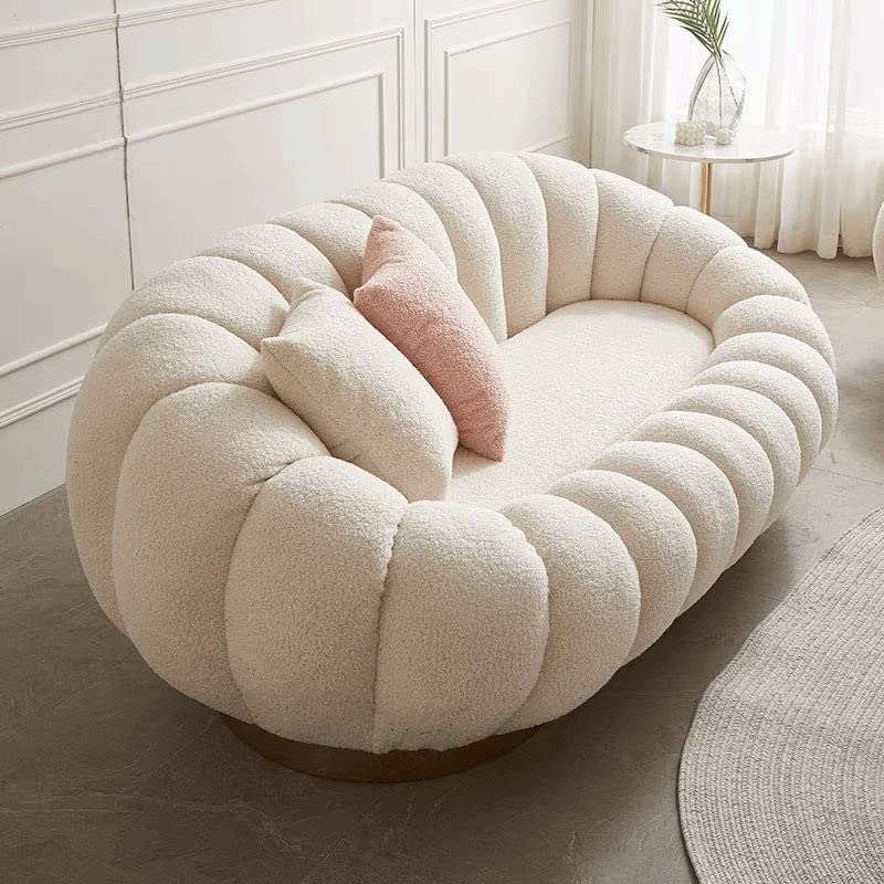 Lazy Sofa Single Sofa Chair Living Room Bedroom Balcony Lounge Chair Can Lie Down(D)
