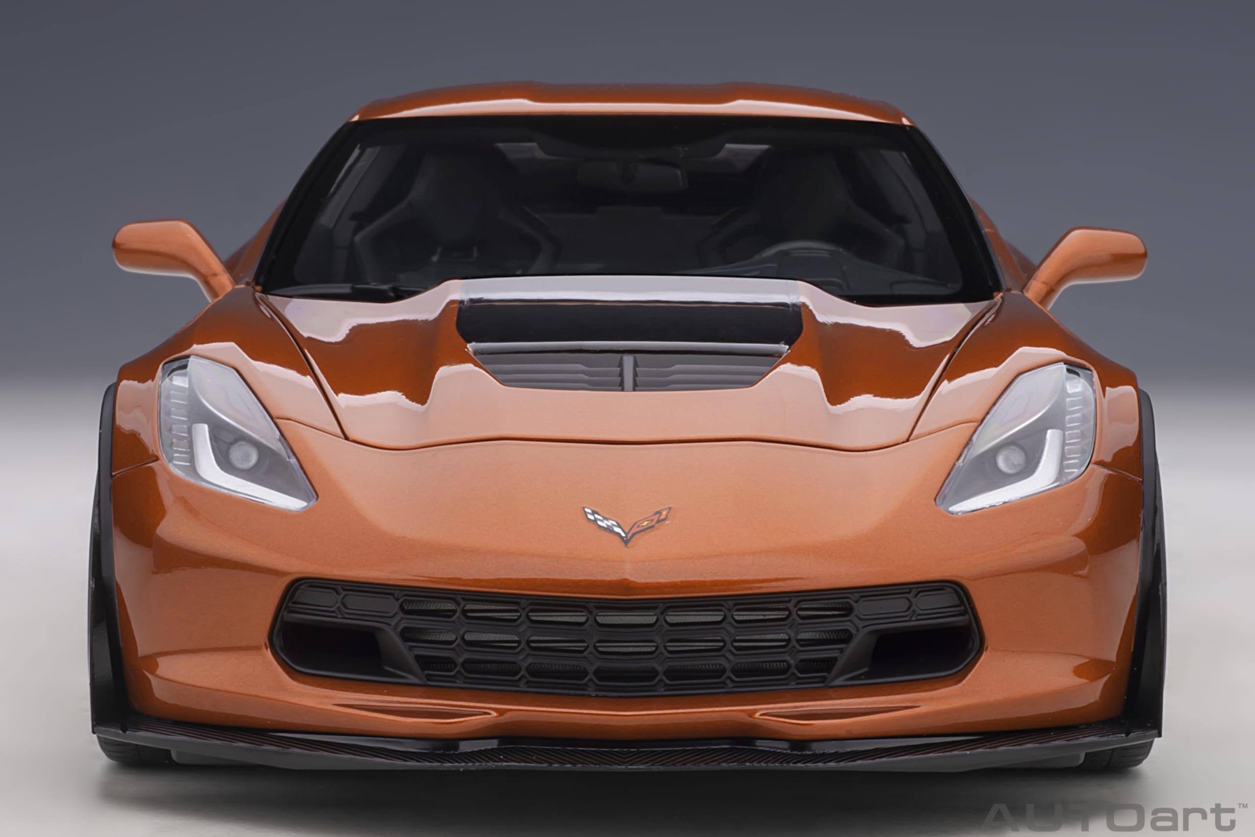 Chevrolet Corvette C7 Z06 Daytona Sunrise Orange Metallic 1/18 Model Car by AUTOart