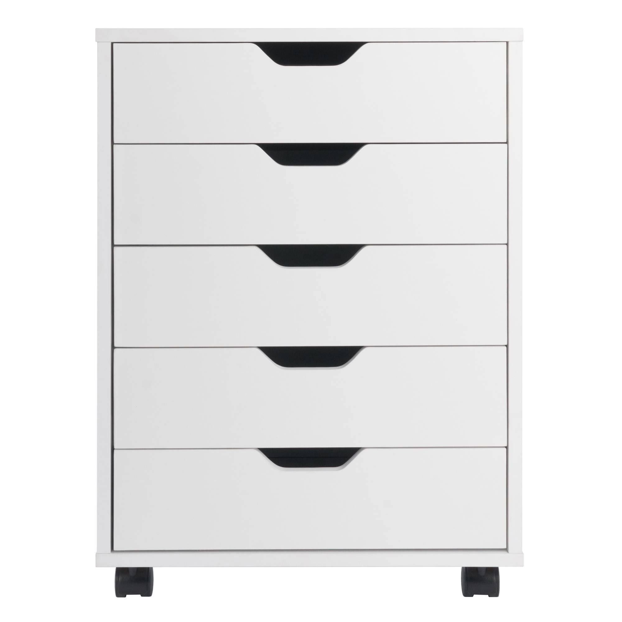 Winsome Halifax 5-Drawer Composite Wood Cabinet, White