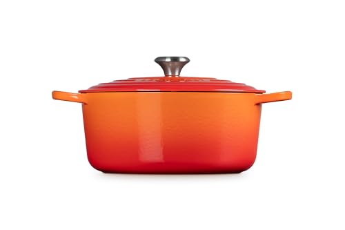 Le Creuset Enameled Cast Iron Signature Round Dutch Oven, 5.5 qt., Cerise