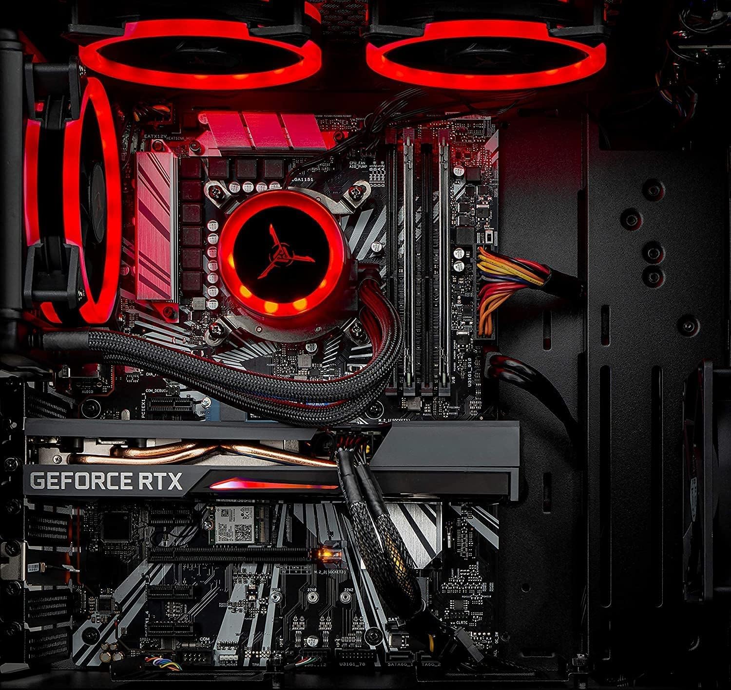Skytech Gaming Shadow Gaming PC Desktop – Intel Core i7 11700F 2.5 GHz, RTX 3070, 1TB NVME SSD, 16G DDR4 3200, 600W Gold PSU, 240mm AIO, AC Wi-Fi