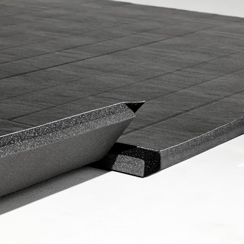 Dollamur 10’x10’x1.25” Wrestling Mat, Black, Home Workouts, Exercise, FLEXI-Connect®