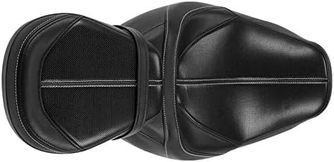 Low-Profile Rider and Passenger Seat Two Up Leather Seat Fit For Harley Road King Road Glide Street Glide Electra Glide Ultra Classic 2009-2022