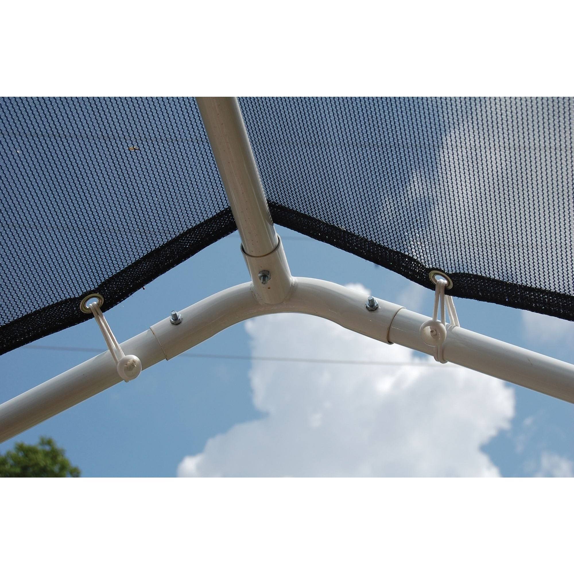 ShelterLogic 8 ft. W x 20 ft. D Shade Canopy, Black