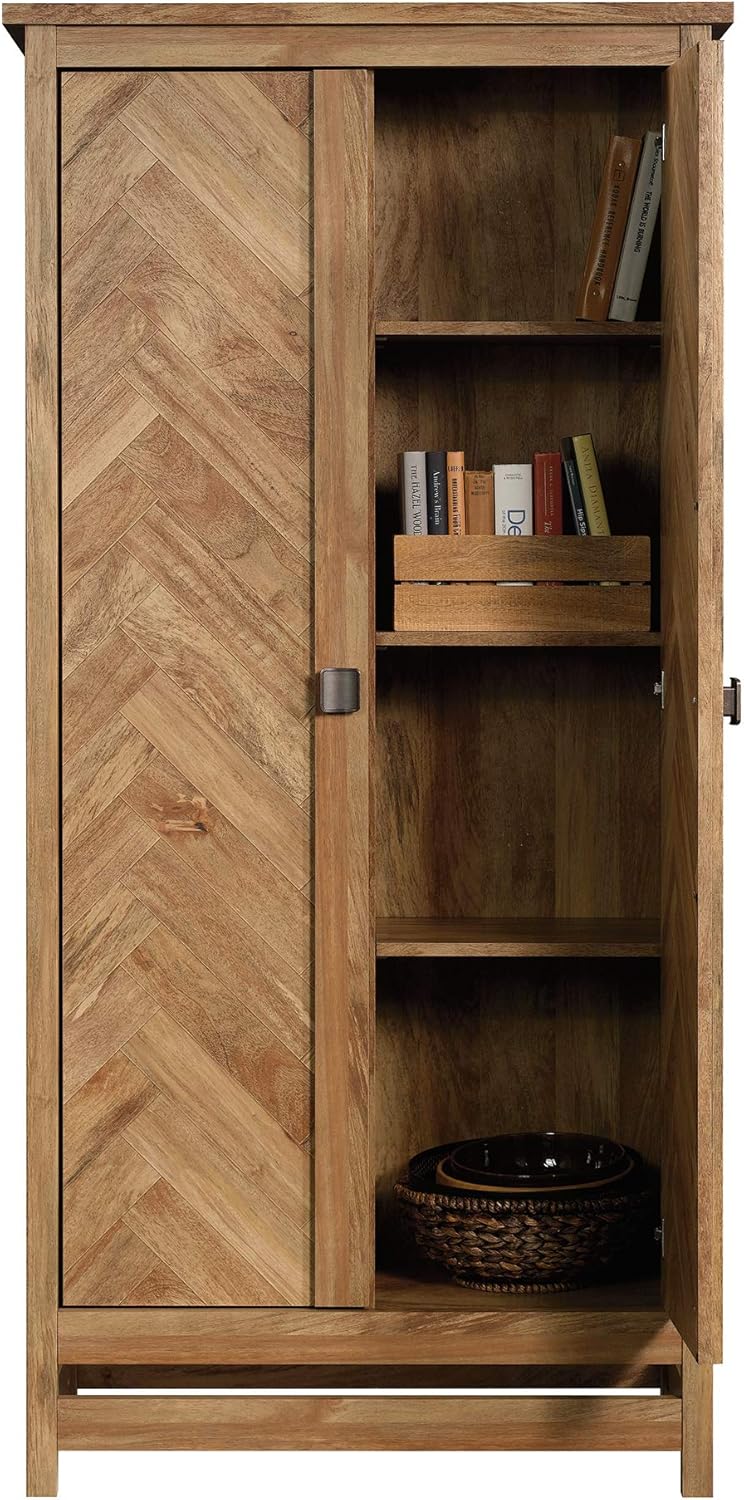 Sauder Cannery Bridge Storage Cabinet, Sindoori Mango finish