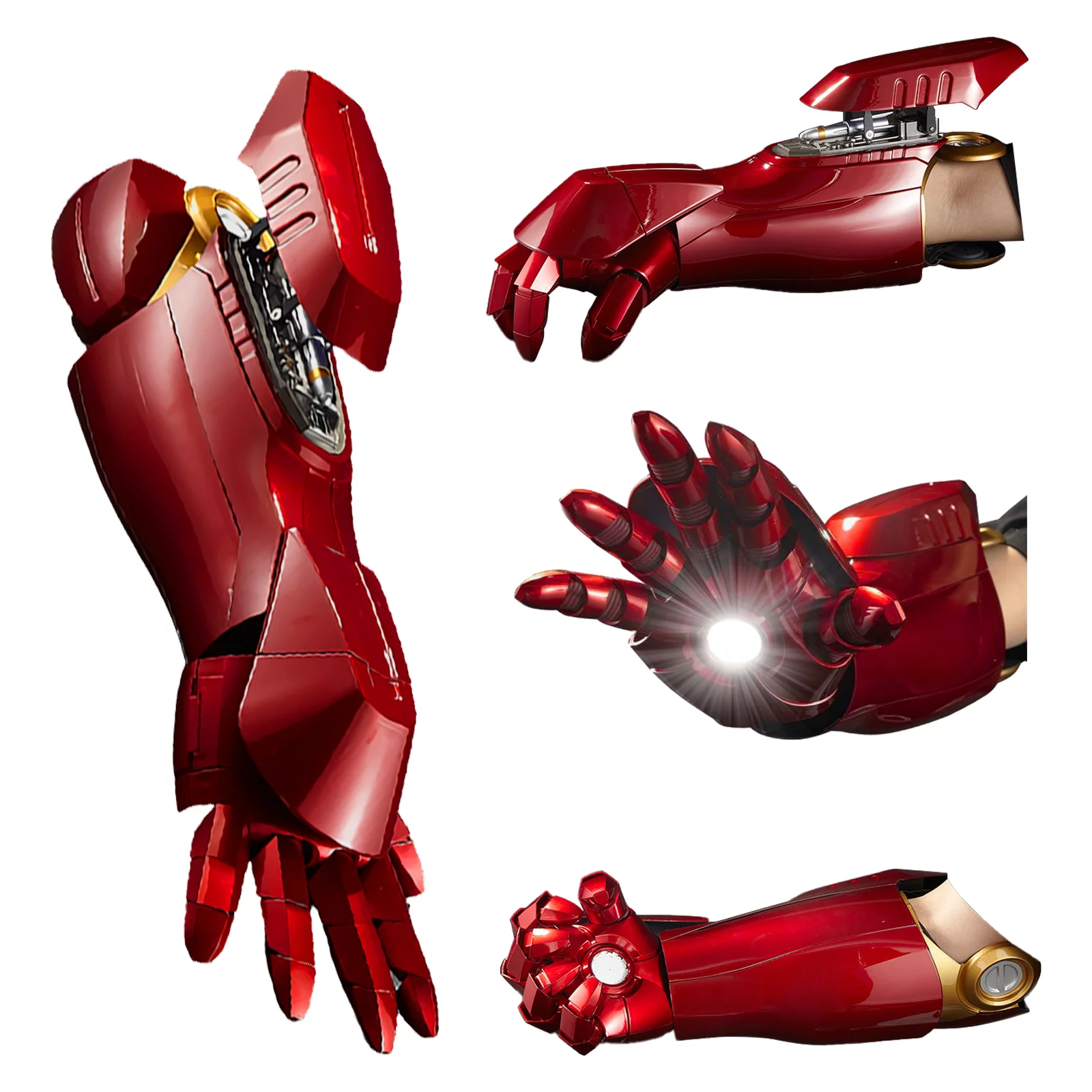 Farontor Iron Man Helmet Electronic Mark 5 Helmet Wearable Iron-man Mask with Sounds & LED Eyes 1:1 Model