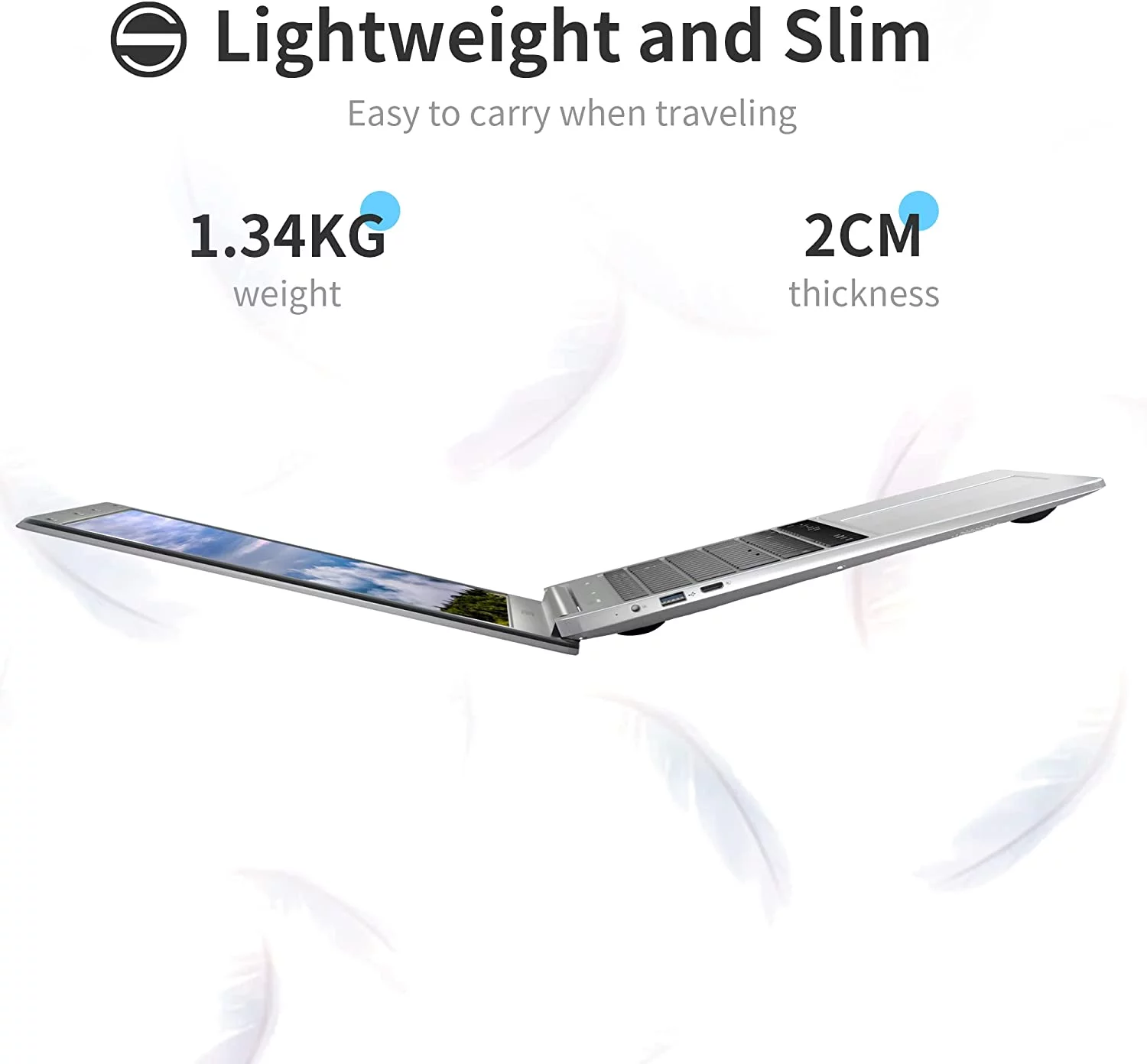 SGIN 15.6inch Laptop 4GB DDR4 128GB SSD Windows 11 with 4 Core Intel Celeron, HD 1366*768 IPS