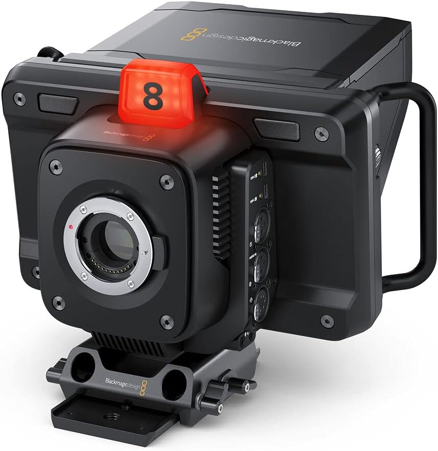 Blackmagic Design Studio Camera 4K Pro Bundle with AKG K240 Studio Pro Headphones and Screen Cleaning Wipes