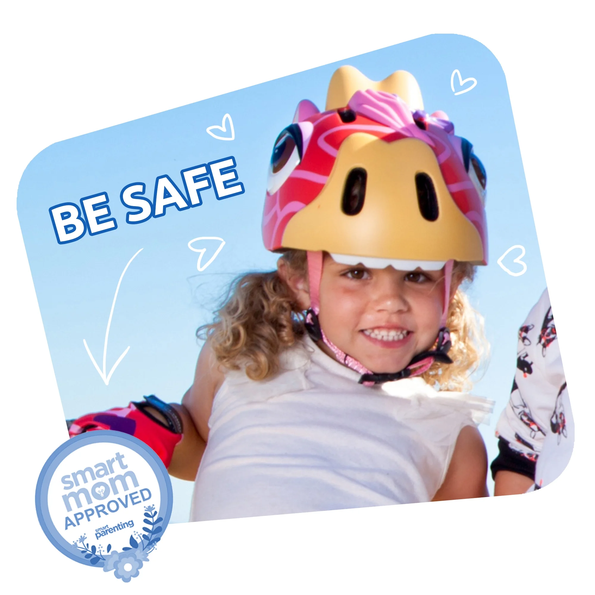 Crazy Safety Animal Kids Bike Helmet for Boys and Girls, Brown Giraffe
