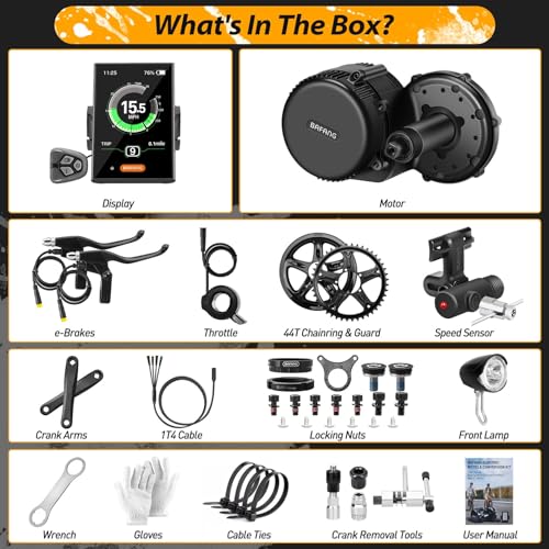 Bafang Electric Bike Conversion Kit Mid Motor BBS-HD 48 V 1000 W Motor Accessories Display Optional Kit Downtube Battery