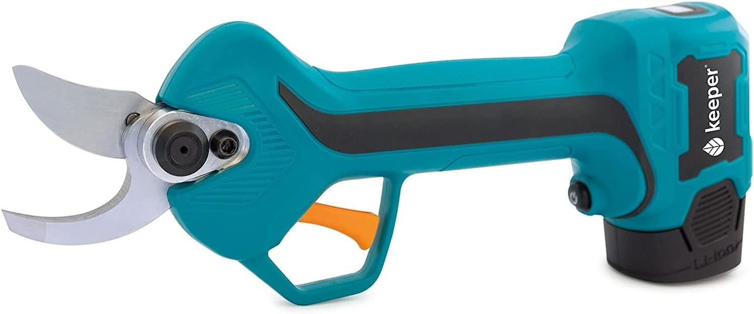 KEEPER professional electric pruning shears KP295. Battery pruning shears. 2 rechargeable lithium batteries. Without cable. Load and cut indicator.